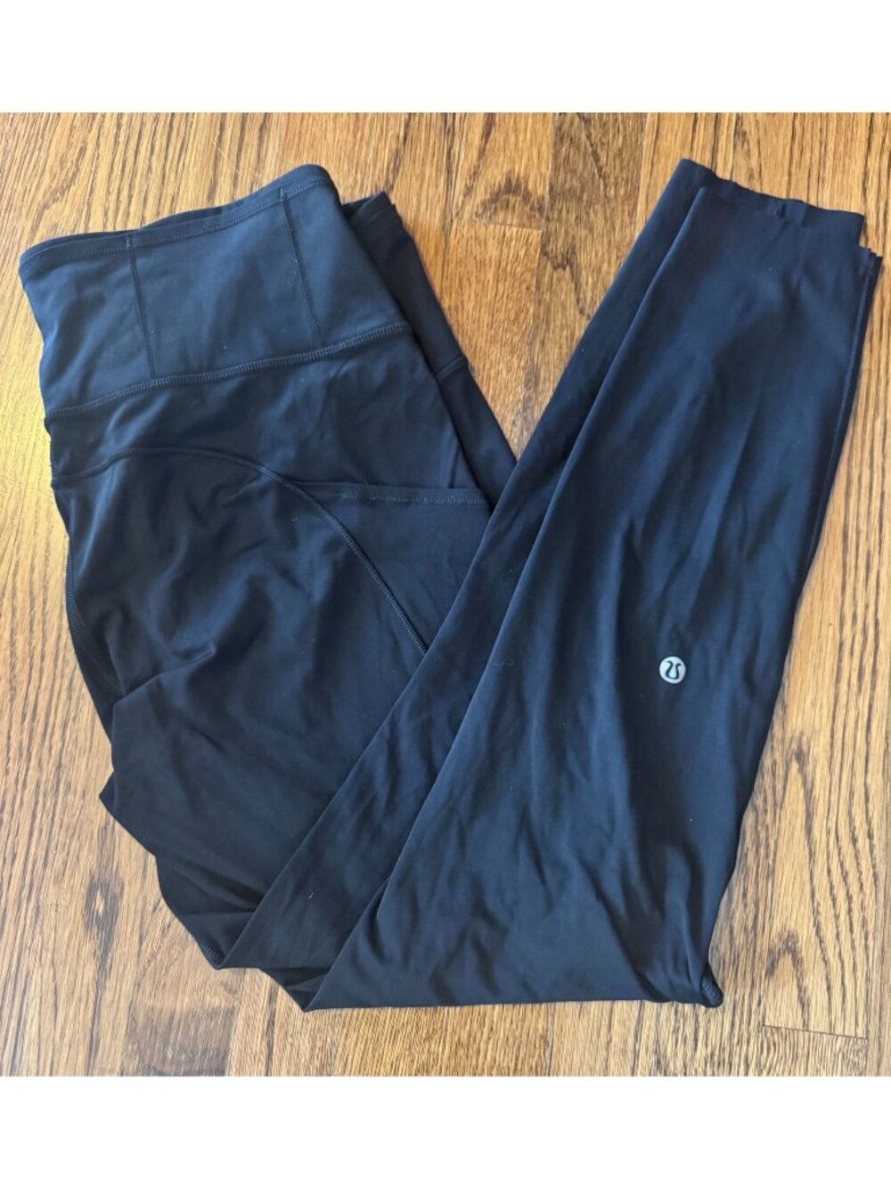 Lululemon Black 25" Fast and Free Leggings.
